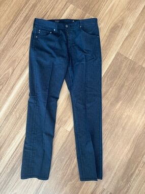 Men’s AG The Everett Slim Straight Jeans Blue pattern size 34X32 Great Condtion